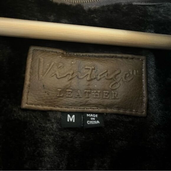 Vintage Leather Men’s Leather Jacket With Removable Faux Fur‎ Lining Medium NWT - Picture 11 of 15